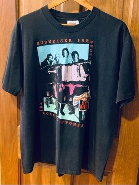 VINTAGE 1994 HOLOUBEK BUDWEISER Presents THE ROLLING STONES/band T-Shirt